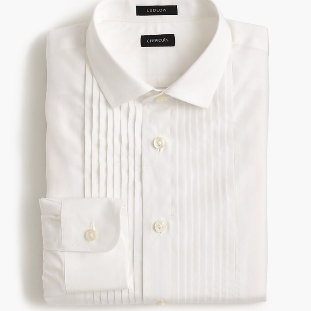 Crewcuts Boys' Ludlow tuxedo shirt